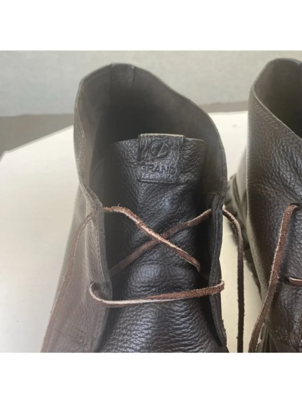 Cole Haan C26958 Men's Chukka Boots Waterproof Dark Brown Leather Shoes Size 11M